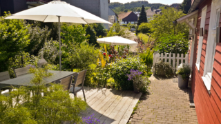 Blick in den wunderschönen Garten
