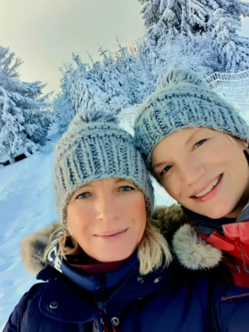 Melle und Wönni beim Winterwandern