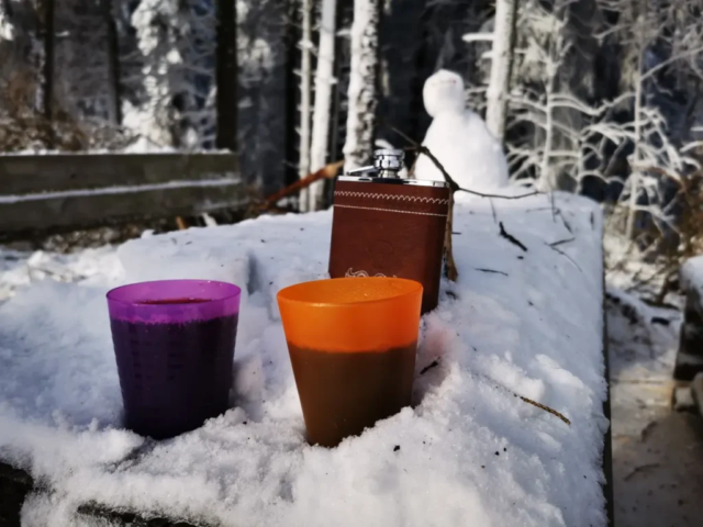 wärmender Punsch beim wandern